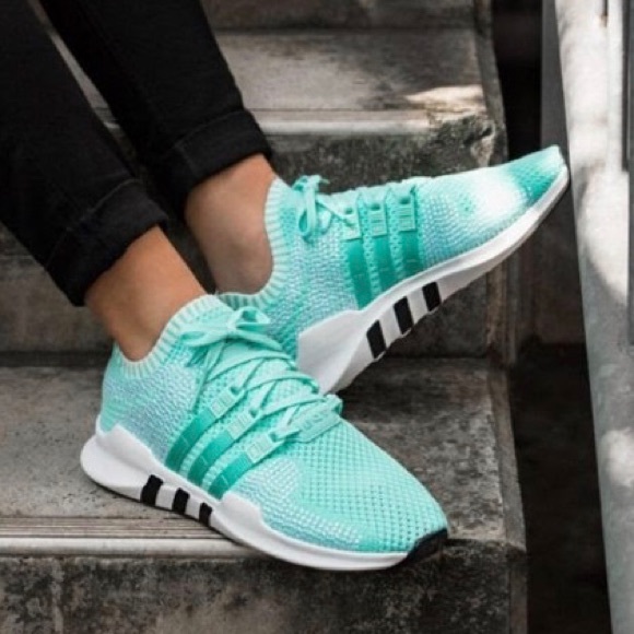 ADIDAS PRIMEKNIT EQT SUPPORT ADV AQUA SNEAKERS - Picture 4 of 14
